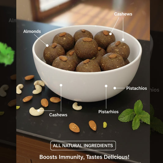 Pure Drop Desi Ghee Laddoo – Traditional Taste of Desi Ghar