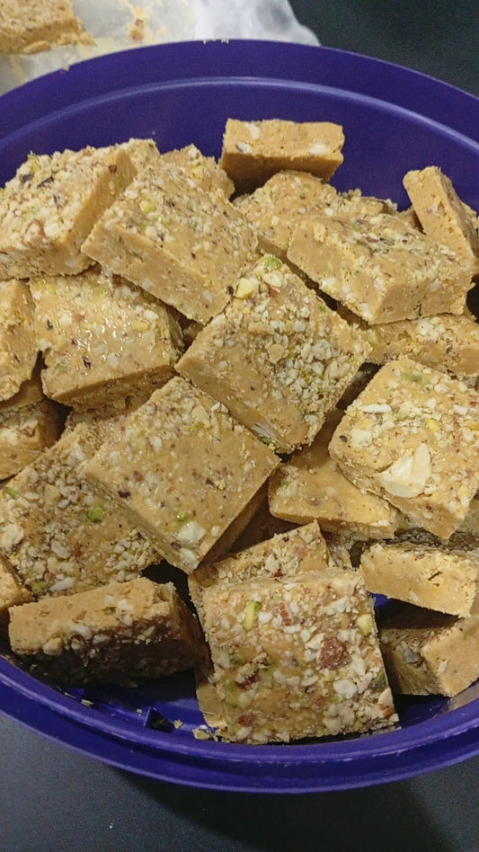 Pure Drop Desi Ghee Besan Barfi – Rich, Soft & Traditional